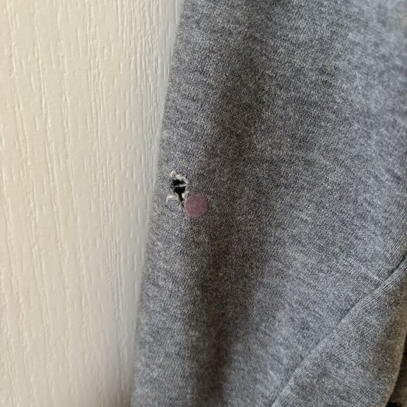 Y2K Roxy Womens Full Zip Hooded Sweatshirt Y2K Grey XL Embroidered Surf Skate - Picture 9 of 14